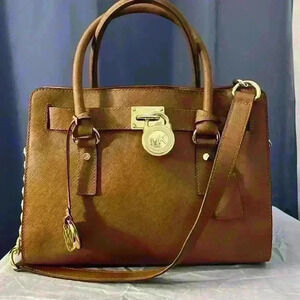 Michael Kors Hamilton Satchel W/ Lock & Key